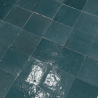 Carrelage - Véritable Zellige de Fès - Bleu Pétrole -
