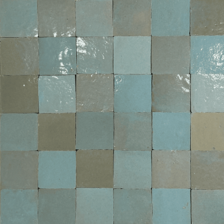 Carrelage - Véritable Zellige de Fès - Vert D'eau -
