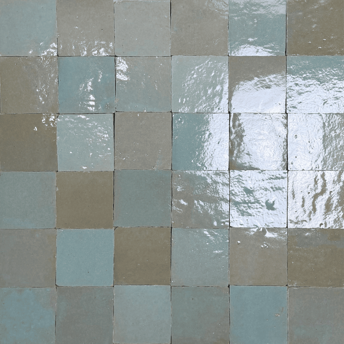 Carrelage - Véritable Zellige de Fès - Vert D'eau -