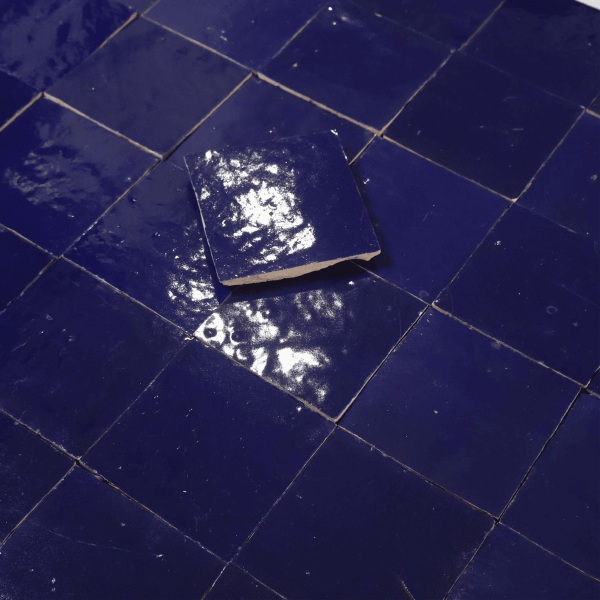 Carrelage - Véritable Zellige de Fès - Bleu Majorelle -