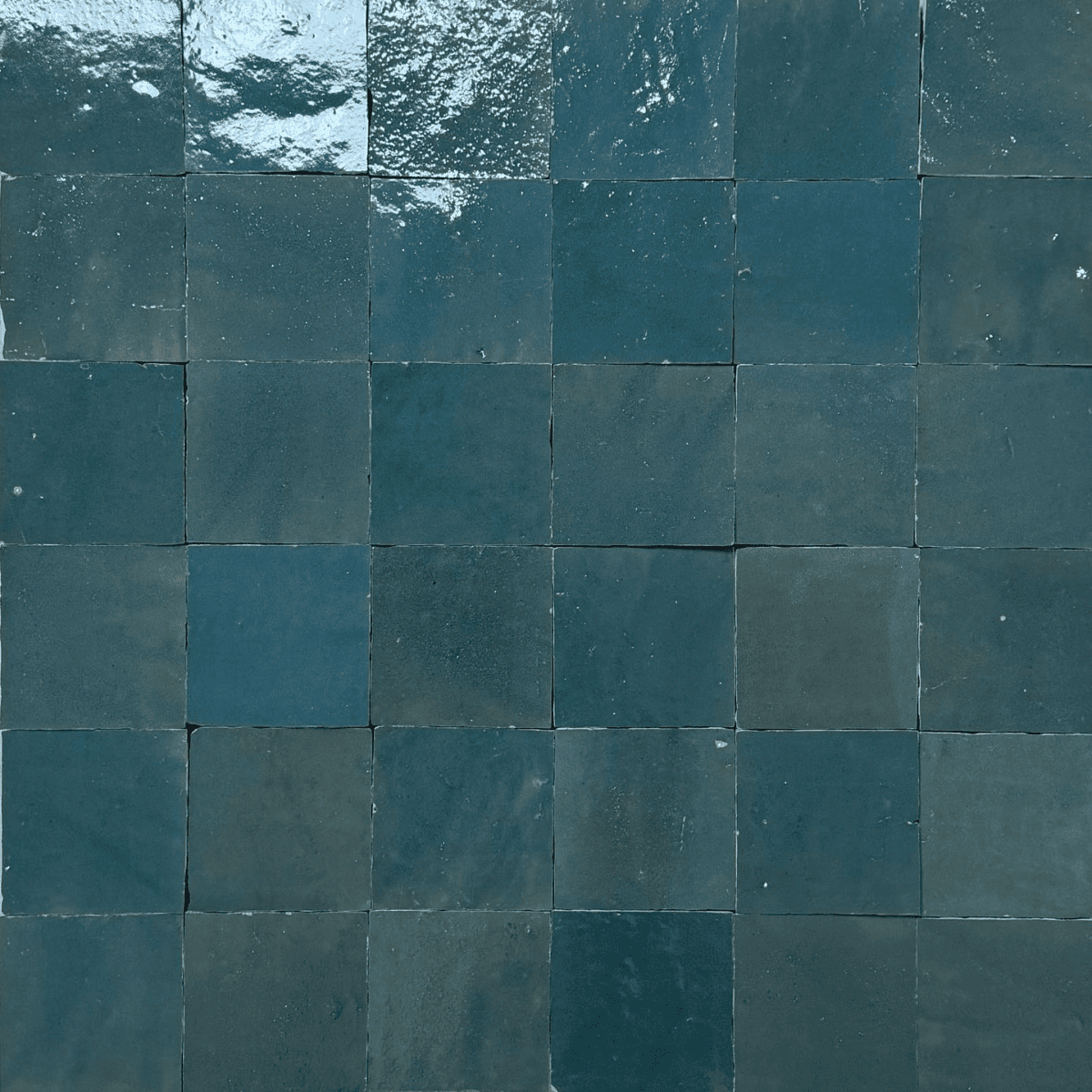 Carrelage - Véritable Zellige de Fès - Bleu Scandinave -