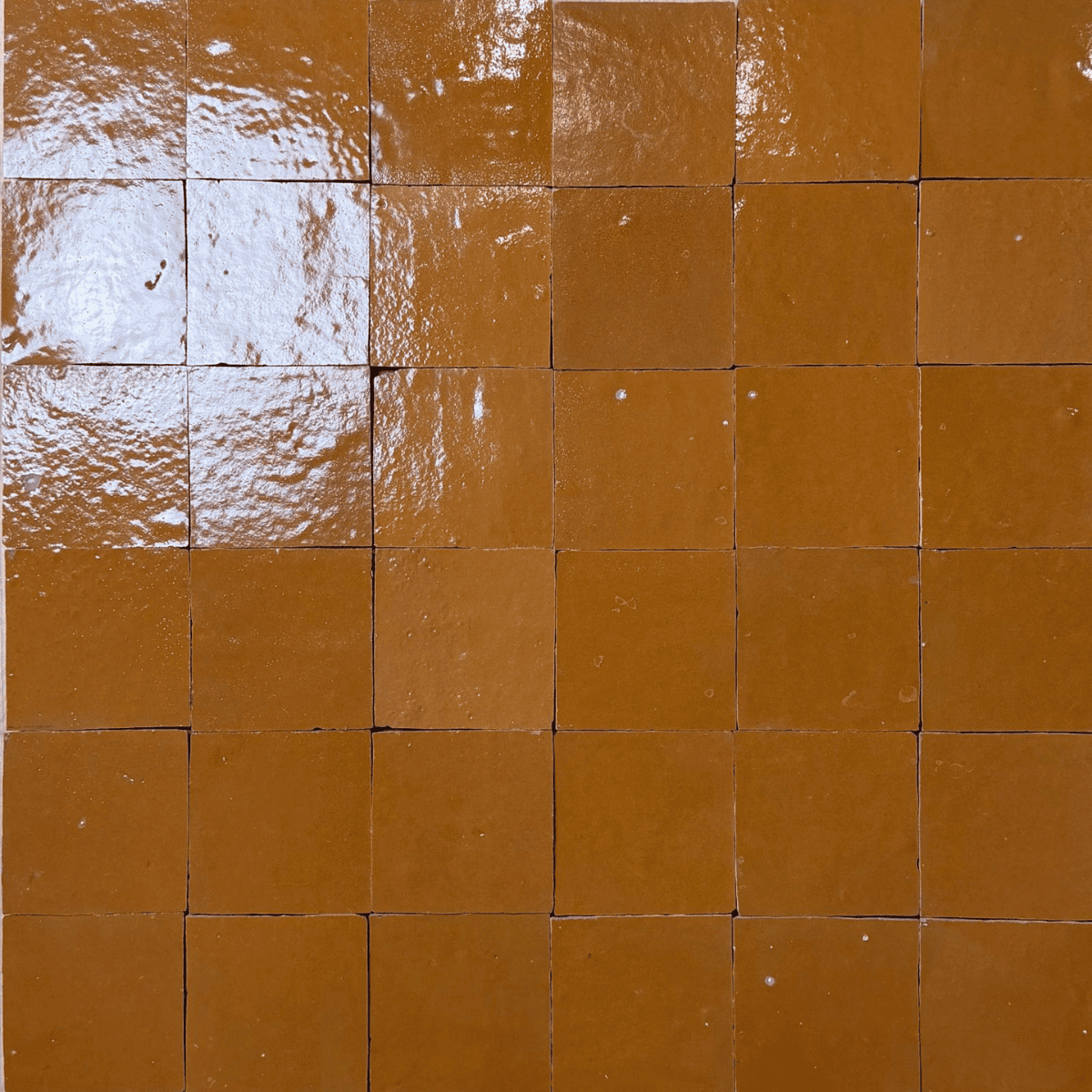 Carrelage - Véritable Zellige de Fès - Orange -