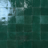 Carrelage - Véritable Zellige de Fès - Vert Émeraude -