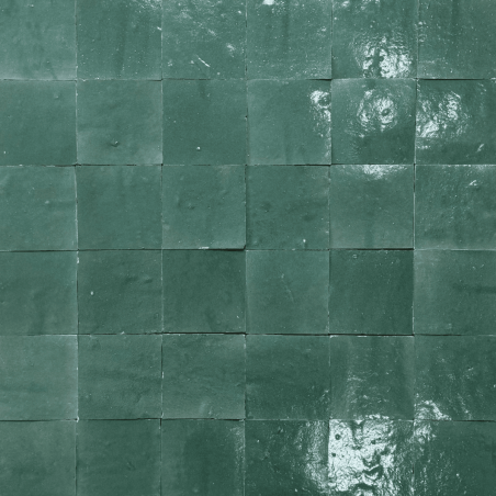 Carrelage - Véritable Zellige de Fès - Vert de Gris -