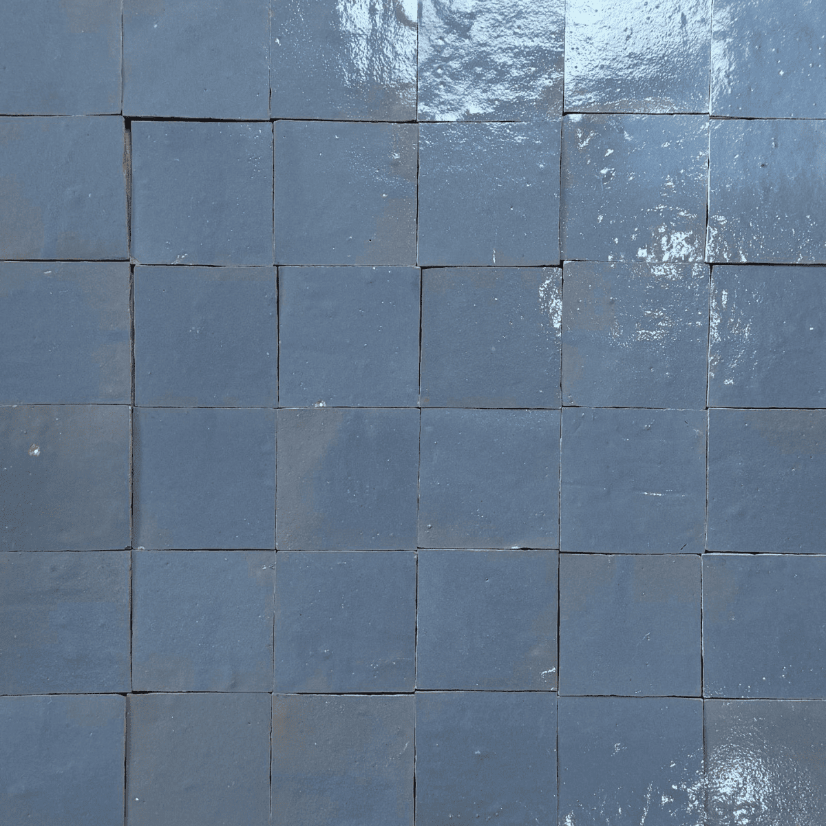 Carrelage - Véritable Zellige de Fès - Ciel Gris -