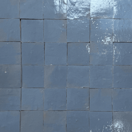 Carrelage - Véritable Zellige de Fès - Ciel Gris -