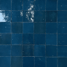 Carrelage - Véritable Zellige de Fès - Bleu Glaz -