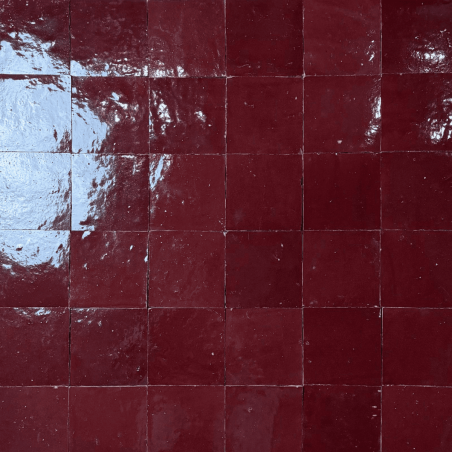 Carrelage - Véritable Zellige de Fès - Lie de Vin -