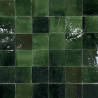 Carrelage - Véritable Zellige de Fès - Vert Tamegroute -