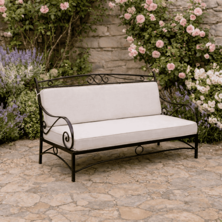 Banquette - Fer Forgé - Alice - 2 places -