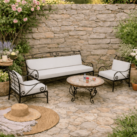 Banquette - Fer Forgé - Alice - 2 places -