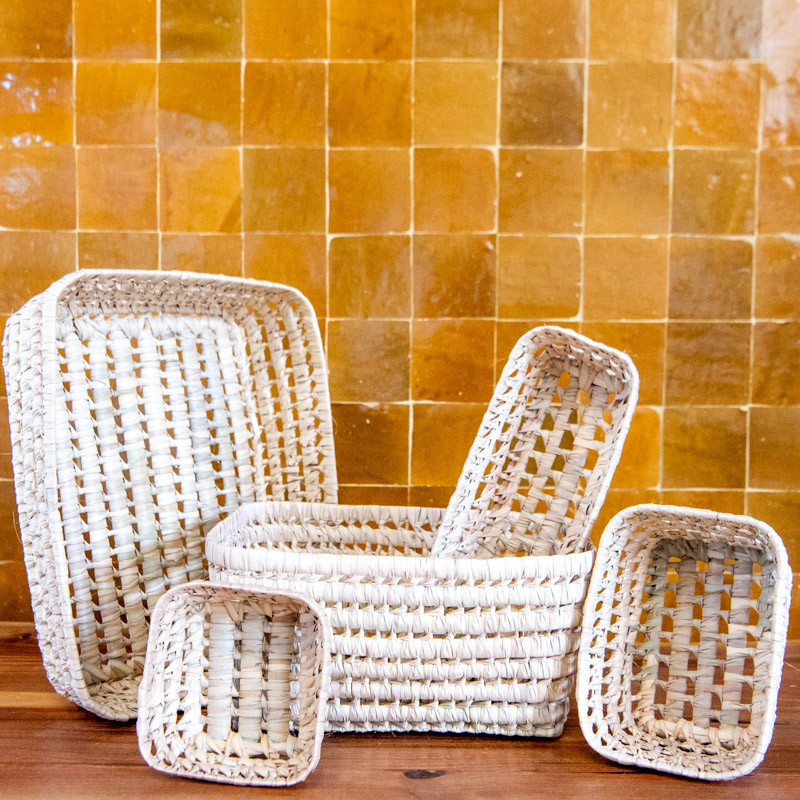 Panière artisanale - Doum - Plusieurs formats -