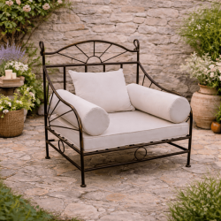 Fauteuil - Fer Forgé - Soleil - 1 place -