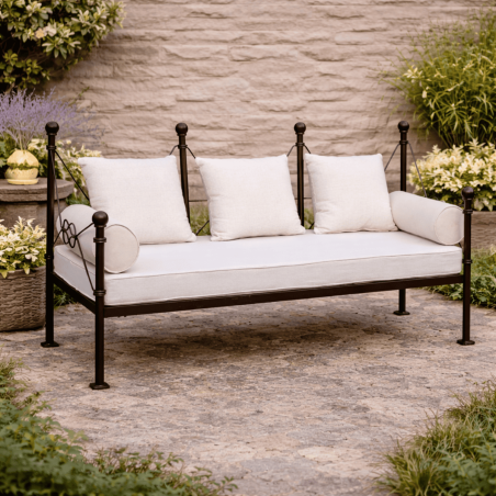 Banquette - Fer Forgé - Occitan - 3 Places -