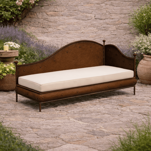 Méridienne - Fer Forgé - Vague - Martelée -