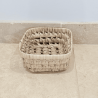 Panière artisanale - Doum - 15/15/7 cm -