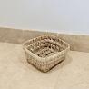 Panière artisanale - Doum - 15/15/7 cm -