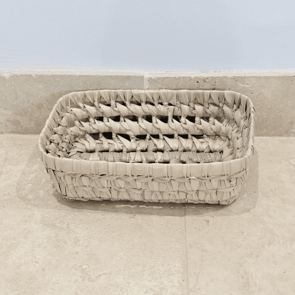 Panière artisanale - Doum - 20/15/6 cm -