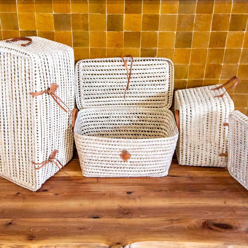 Coffre de rangement - Doum & Cuir - Léa -