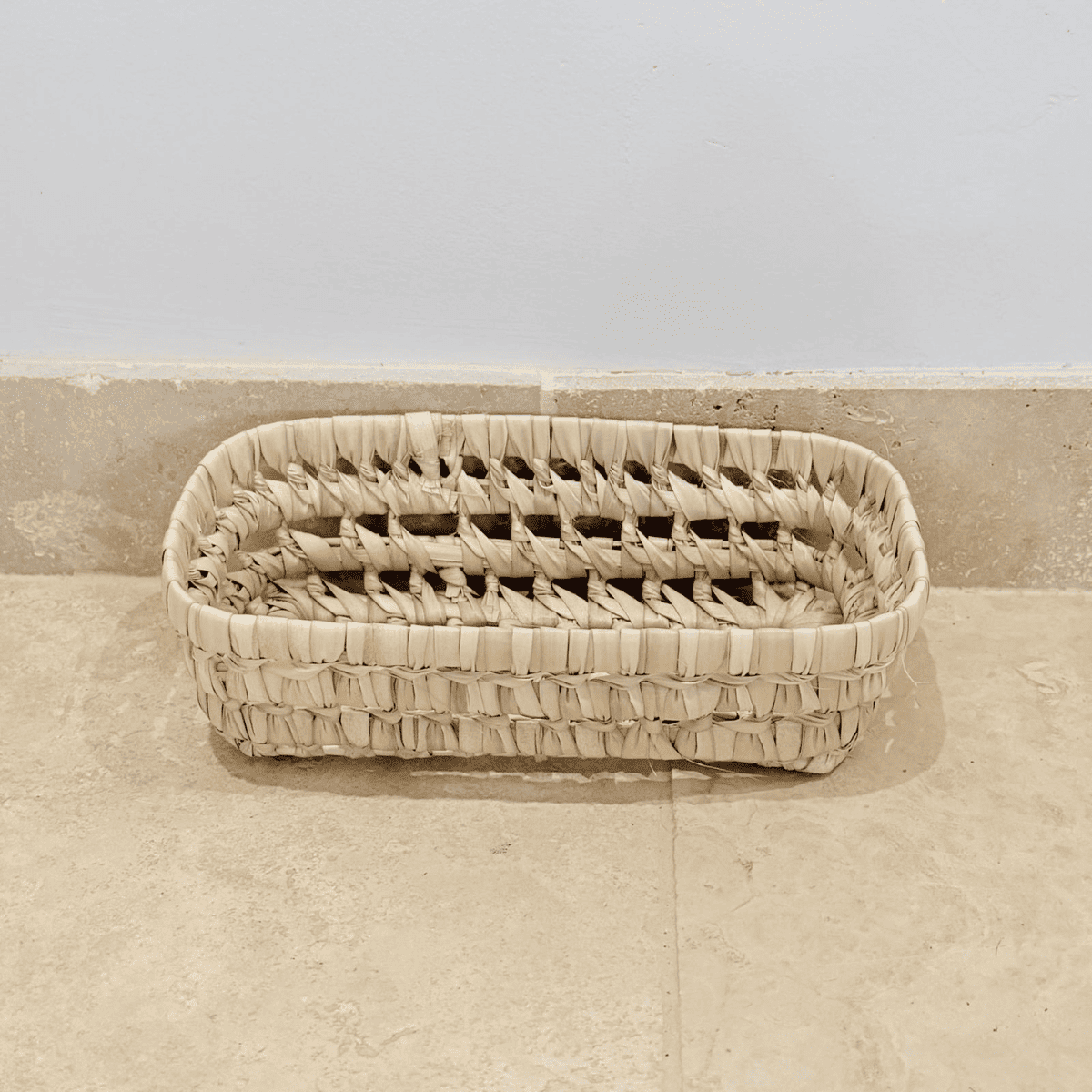 Panière artisanale - Doum - 23/13/7 cm -