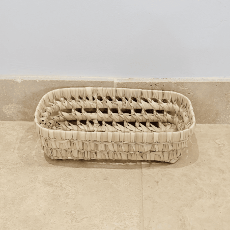 Panière artisanale - Doum - 23/13/7 cm -