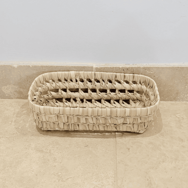 Panière artisanale - Doum - 23/13/7 cm -