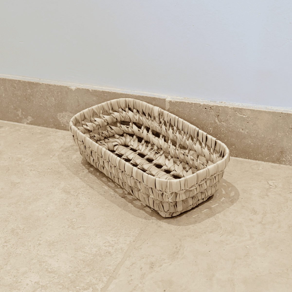 Panière artisanale - Doum - 23/13/7 cm -