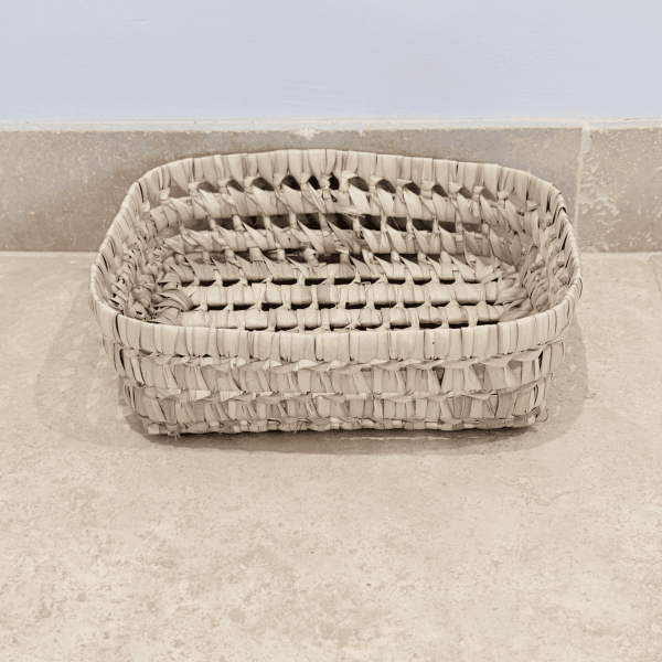 Panière artisanale - Doum - 25/20/7 cm -