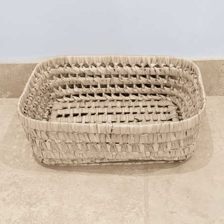 Panière artisanale - Doum - 30/25/10 cm -