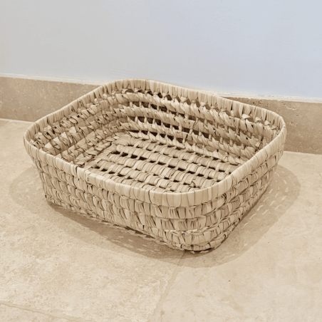 Panière artisanale - Doum - 30/25/10 cm -