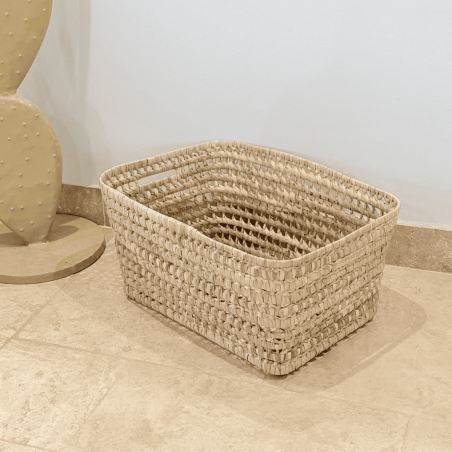 Panière artisanale - Doum - 42/31/24 cm -