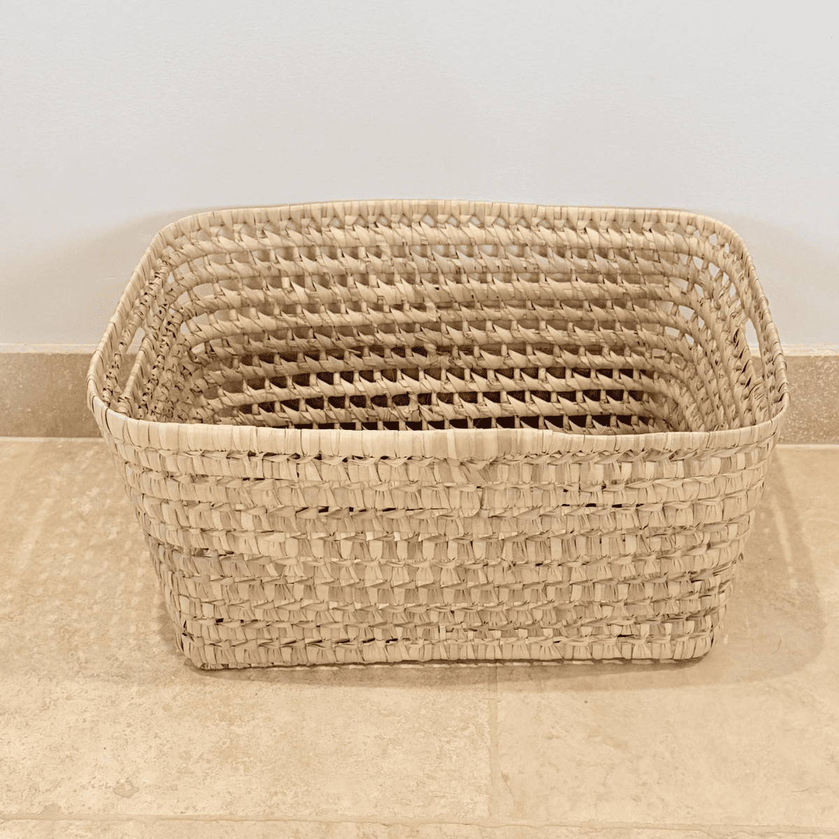 Panière artisanale - Doum - 42/31/20 cm -