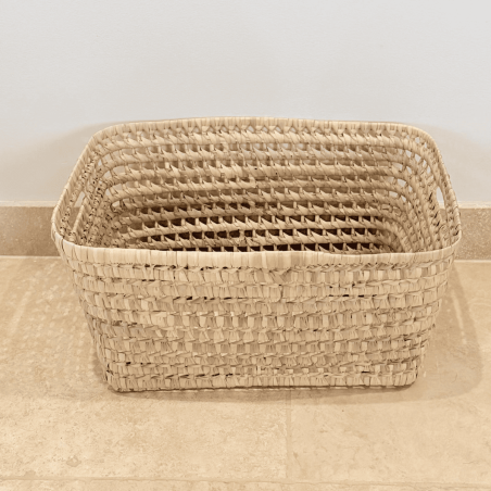 Panière artisanale - Doum - 42/31/20 cm -