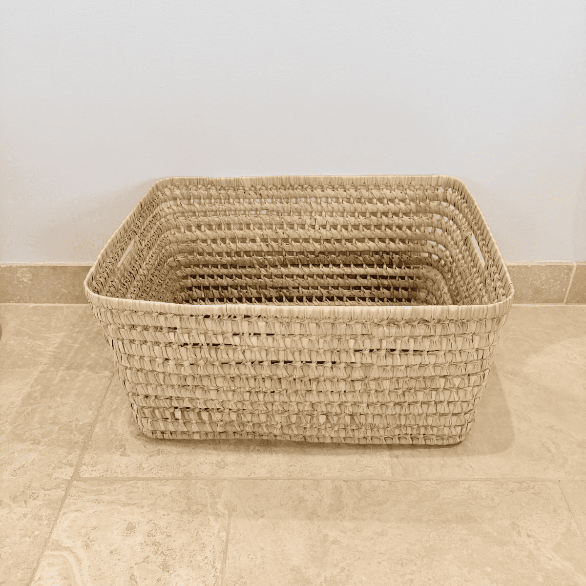 Panière artisanale - Doum - 50/38/25 cm -