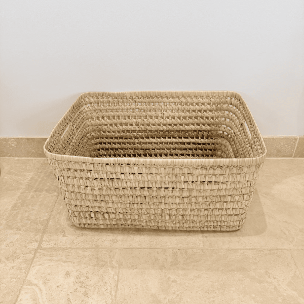 Panière artisanale - Doum - 50/38/25 cm -