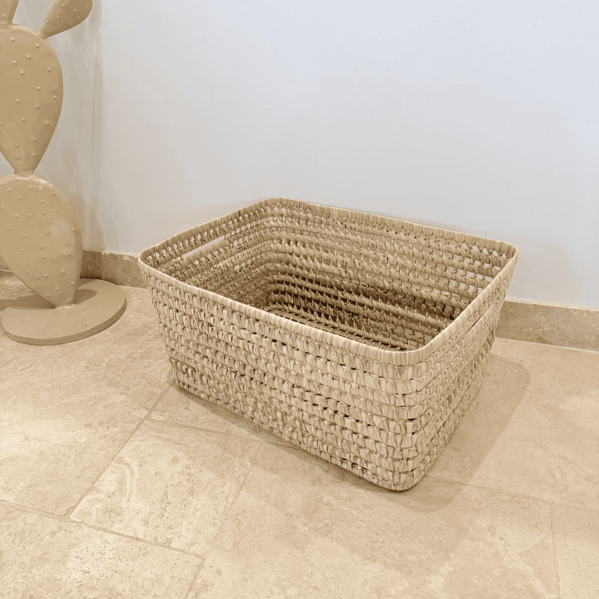 Panière artisanale - Doum - 50/38/25 cm -