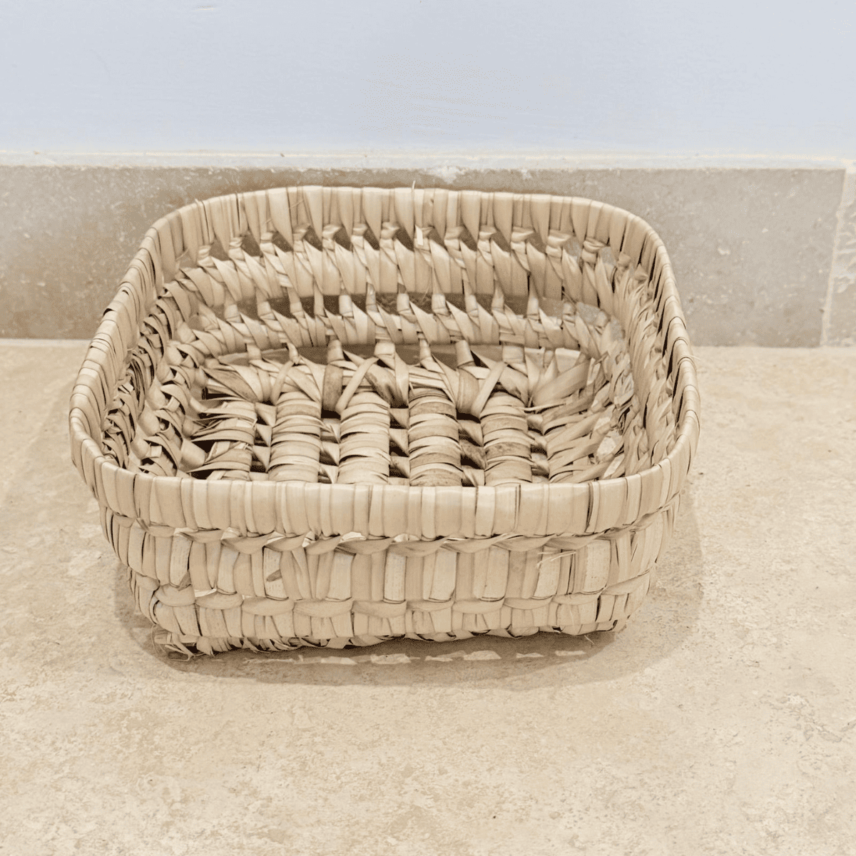 Panière artisanale - Doum - 20/20/8 cm -