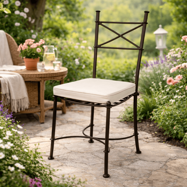 Chaise en fer forgé - Coulissot -