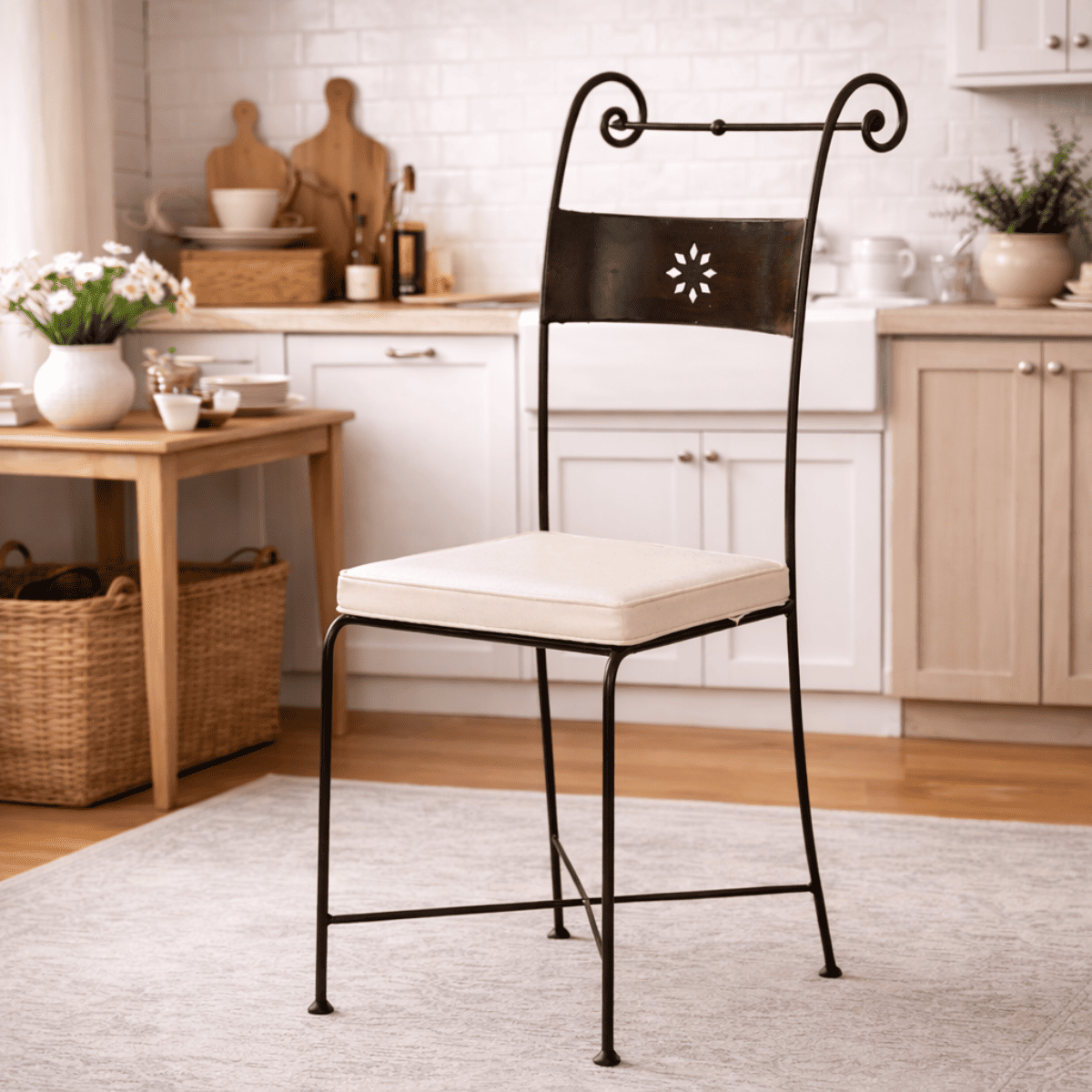 Chaise en fer forgé - Elisabeth -