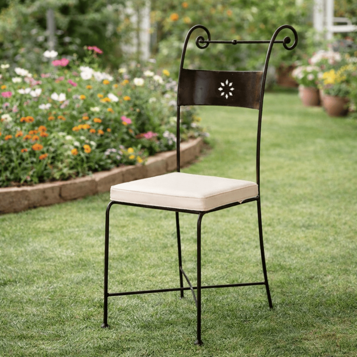 Chaise en fer forgé - Elisabeth -