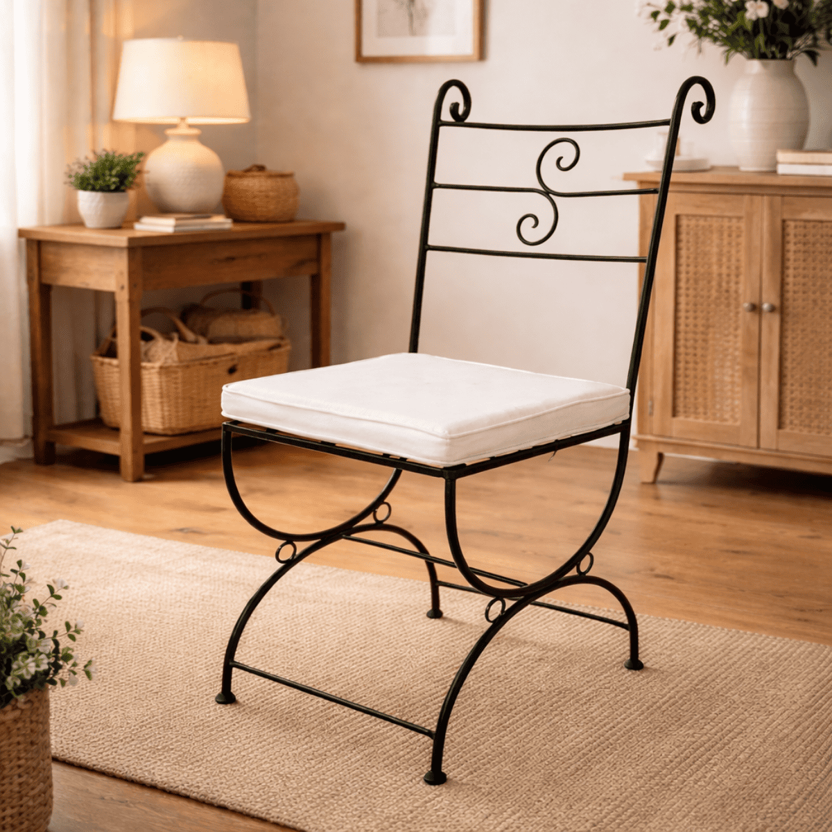 Chaise en fer forgé - Lauragaise -