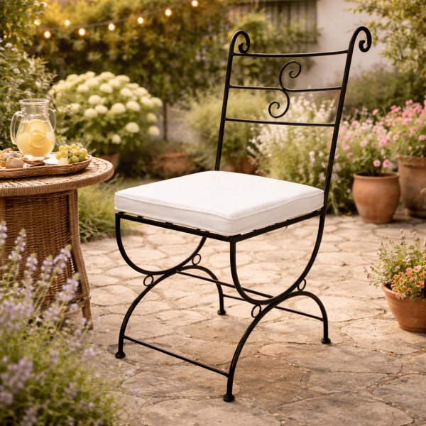 Chaise en fer forgé - Lauragaise -