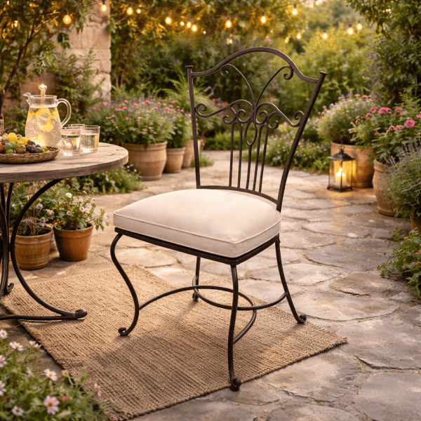 Chaise en fer forgé - Clothide -