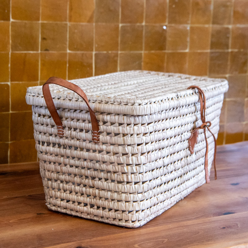 Coffre de rangement - Doum & Cuir - Léa -