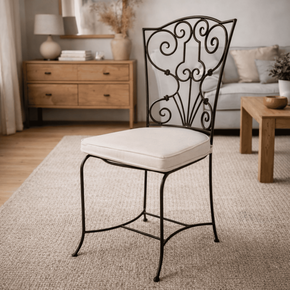 Chaise en fer forgé - Anna -