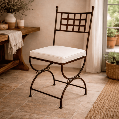 Chaise en fer forgé - Mini Provence - Tube -