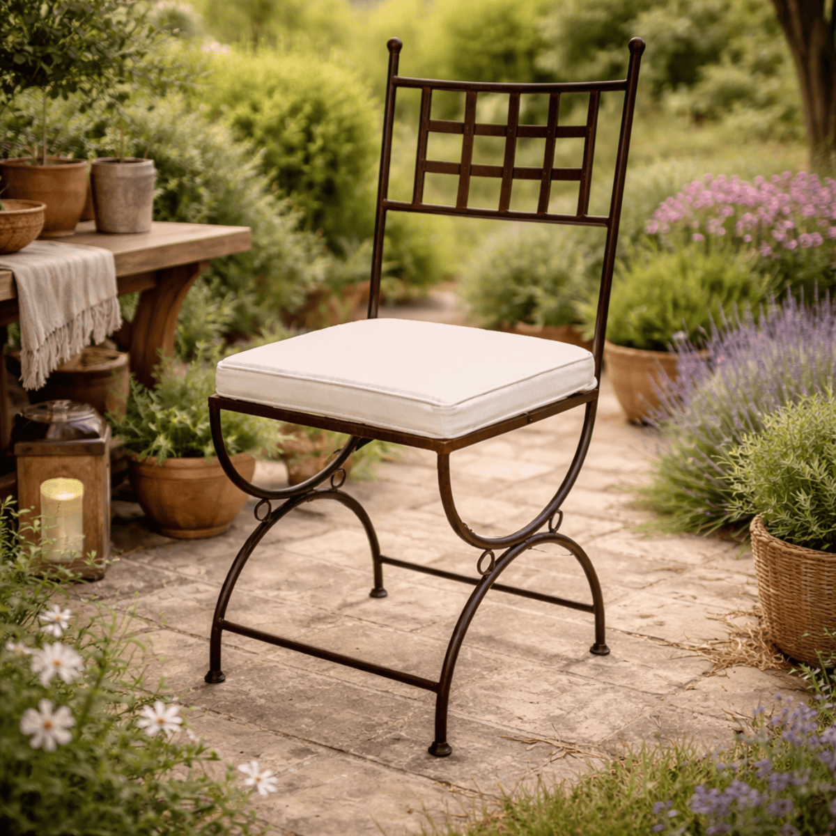 Chaise en fer forgé - Mini Provence - Tube -