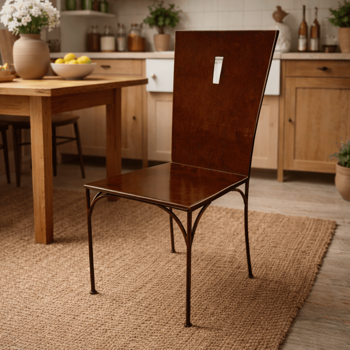 Chaise en fer forgé - Monastere -