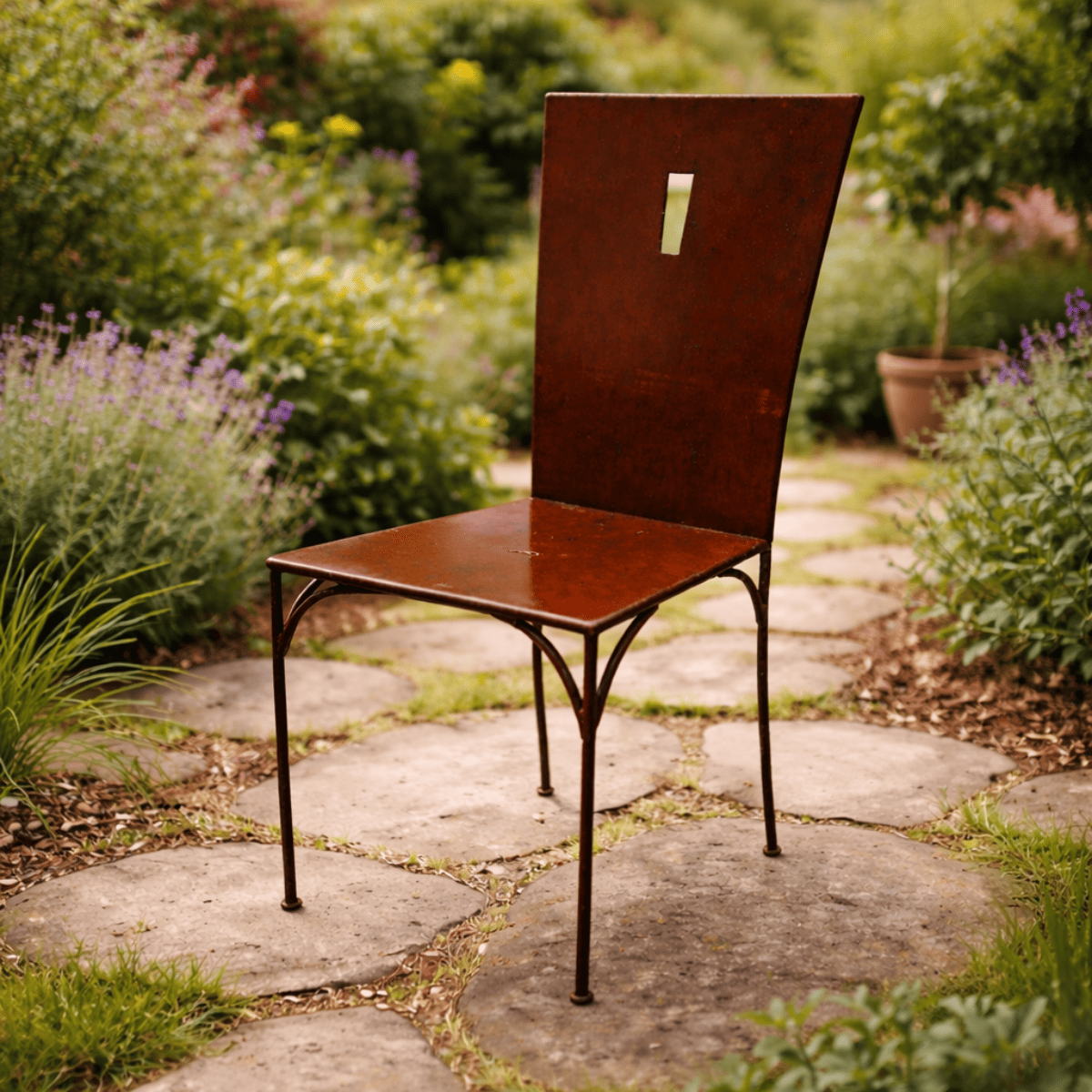 Chaise en fer forgé - Monastere -