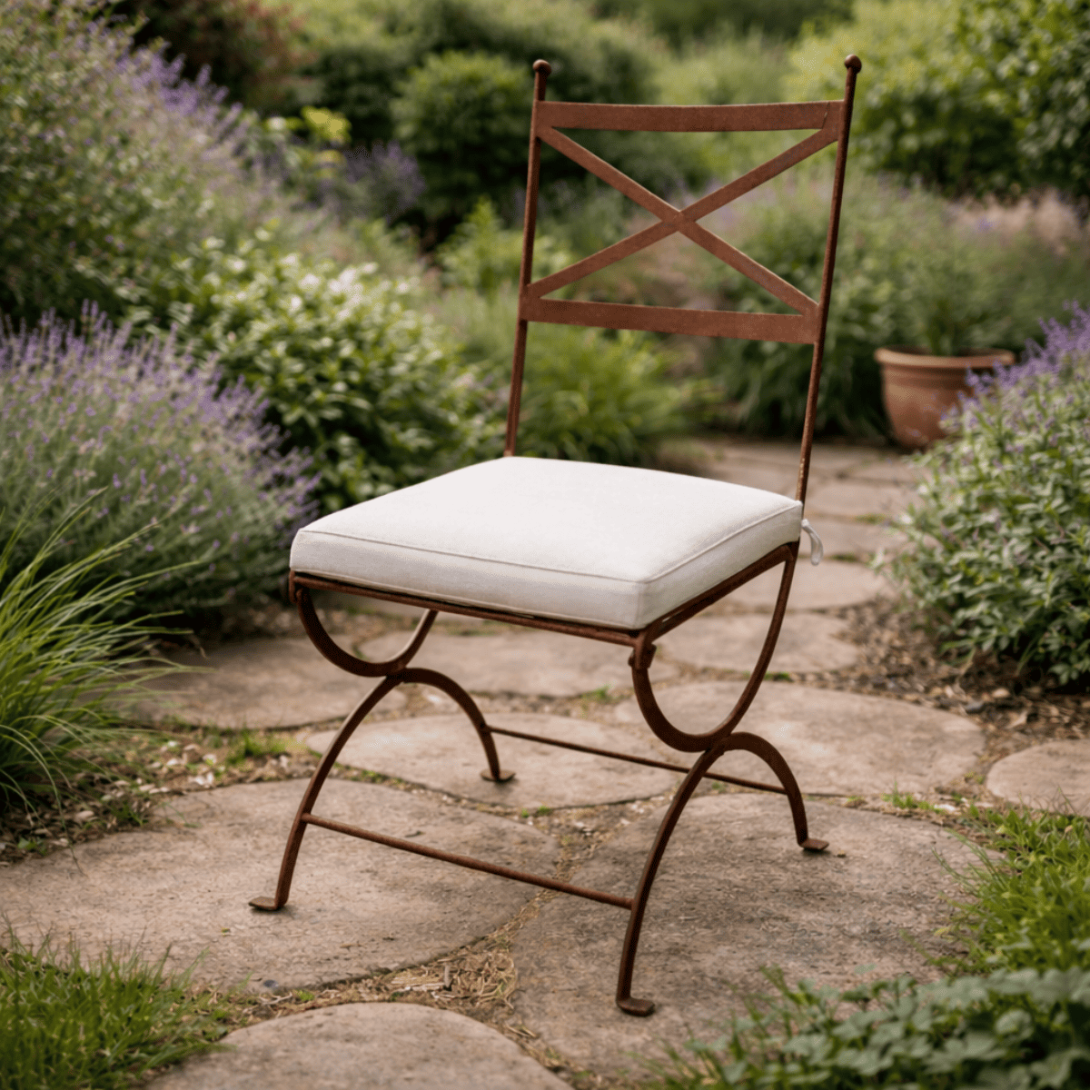 Chaise en fer forgé - Pliable II -